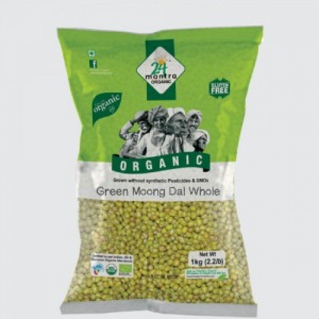 Green Moong Dal Whole-24Mantra 500G