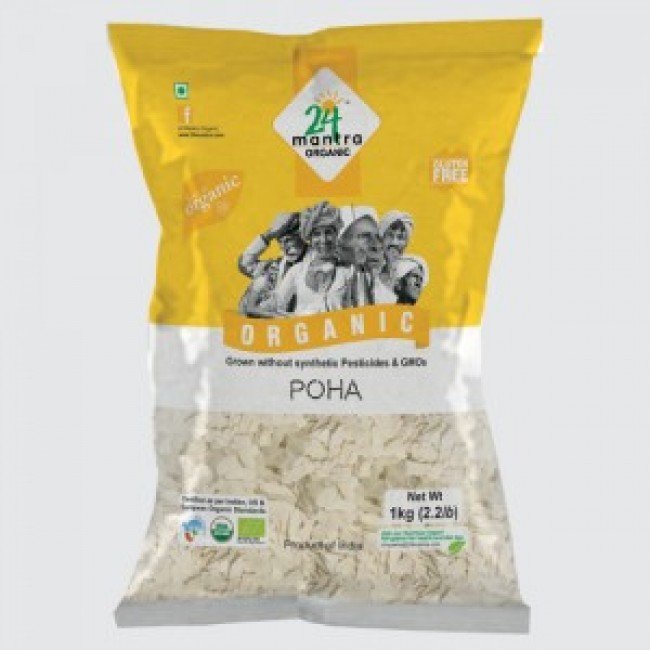 24 Mantra White Poha 500 G